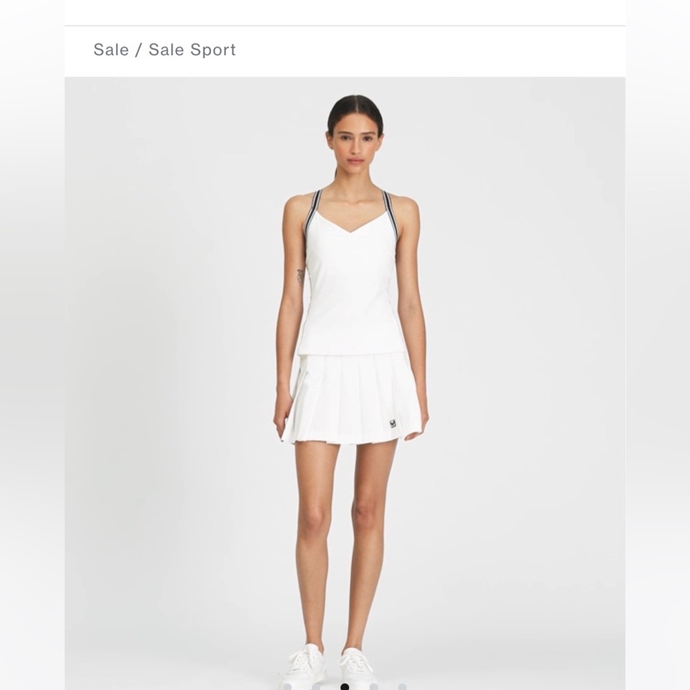 Tory Burch Performance Jersey Cross-back Tennis Tank